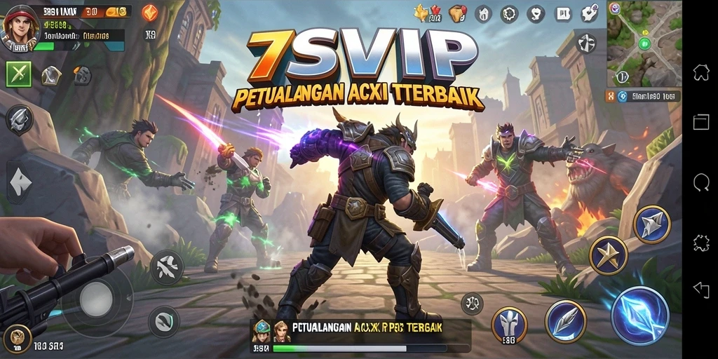 Tampilan gameplay seru di 7SVIP dengan aksi petualangan yang mendebarkan.