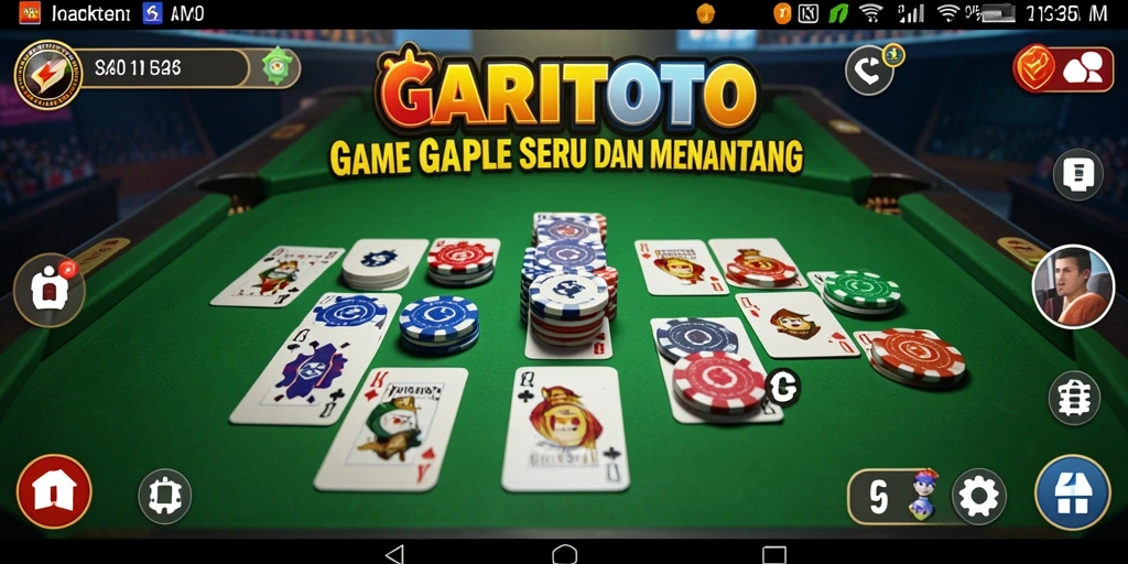Gameplay GARITOTO yang menarik dan interaktif saat bermain Gaple.