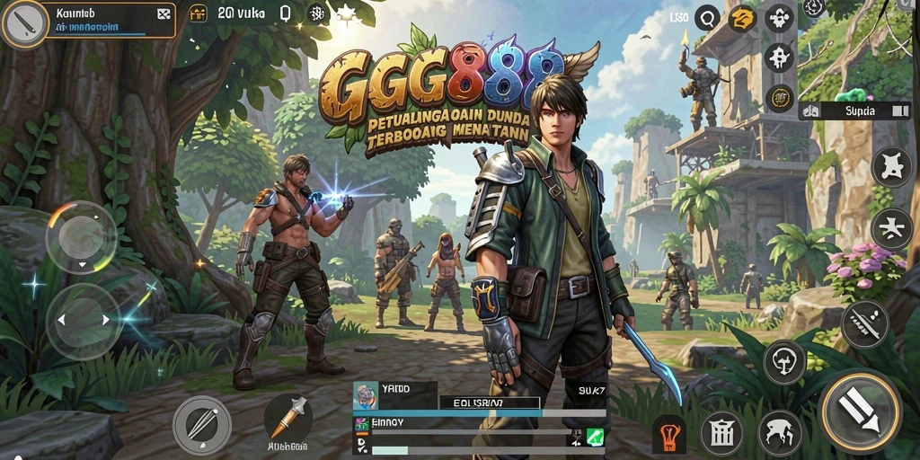 Tampilan menarik dari gameplay GGG888 dalam dunia terbuka.