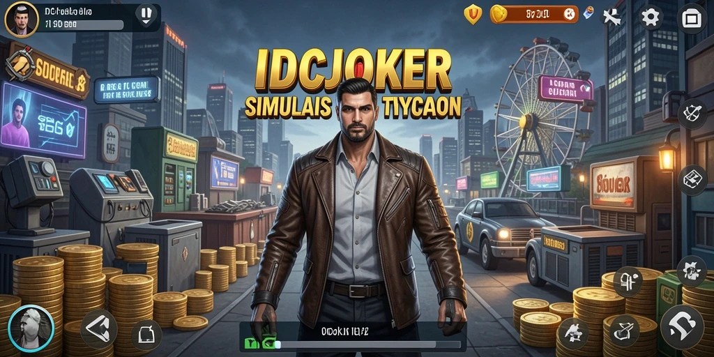 Tampilan gameplay IDCJOKER yang menarik dengan elemen Tycoon.