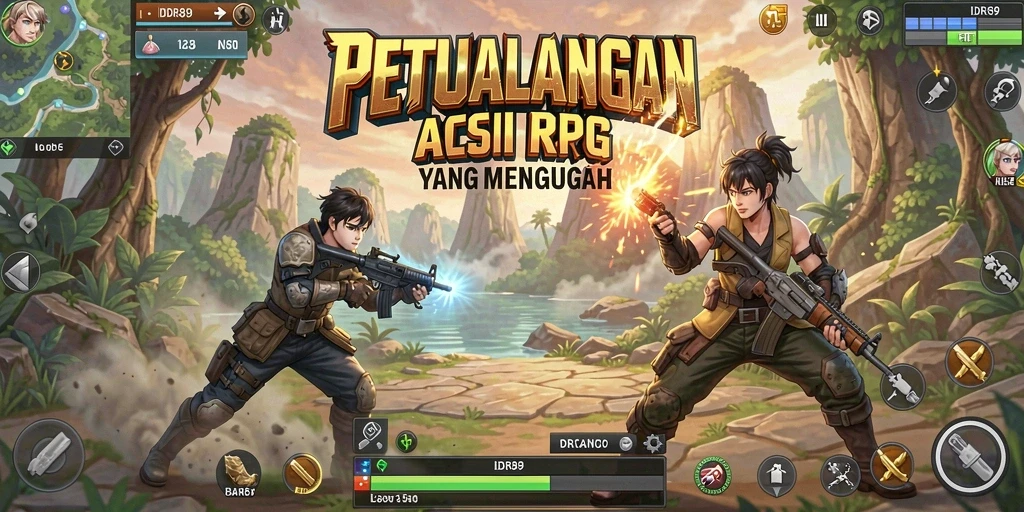Tampilan pertarungan seru dalam gameplay IDR89.