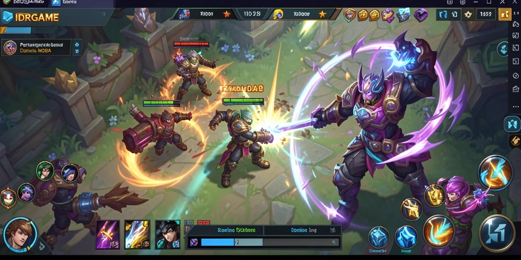 Tampilan menarik dari gameplay intens di IDRGAME.