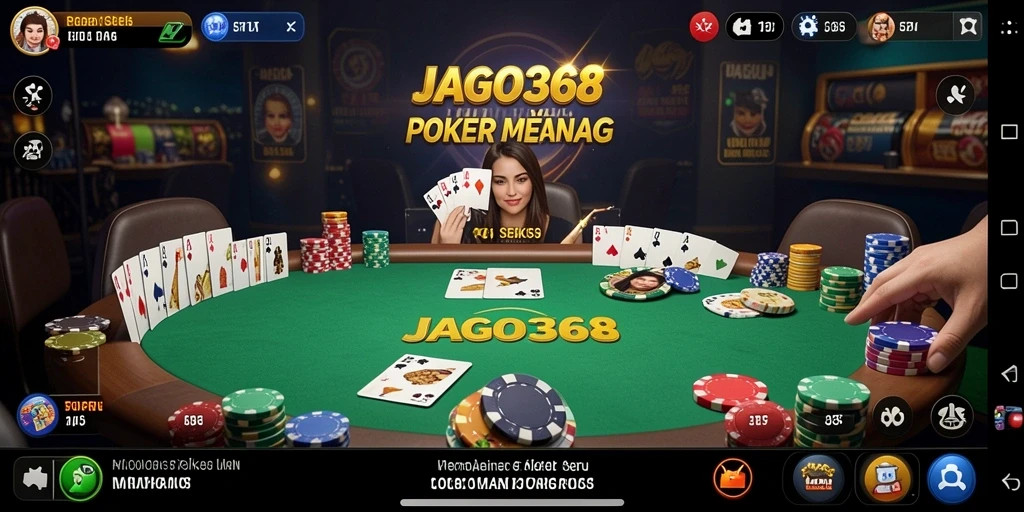 Tampilan gameplay poker yang menarik di JAGO368.