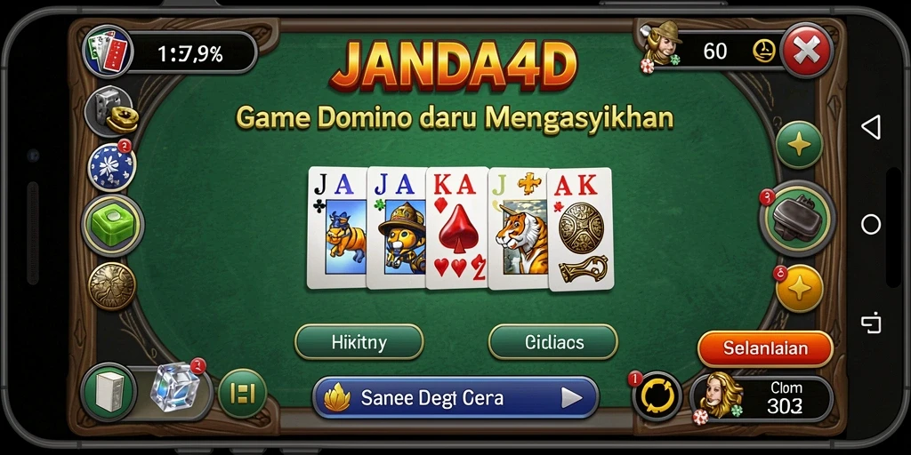 Screenshot gameplay JANDA4D yang seru dan menantang.