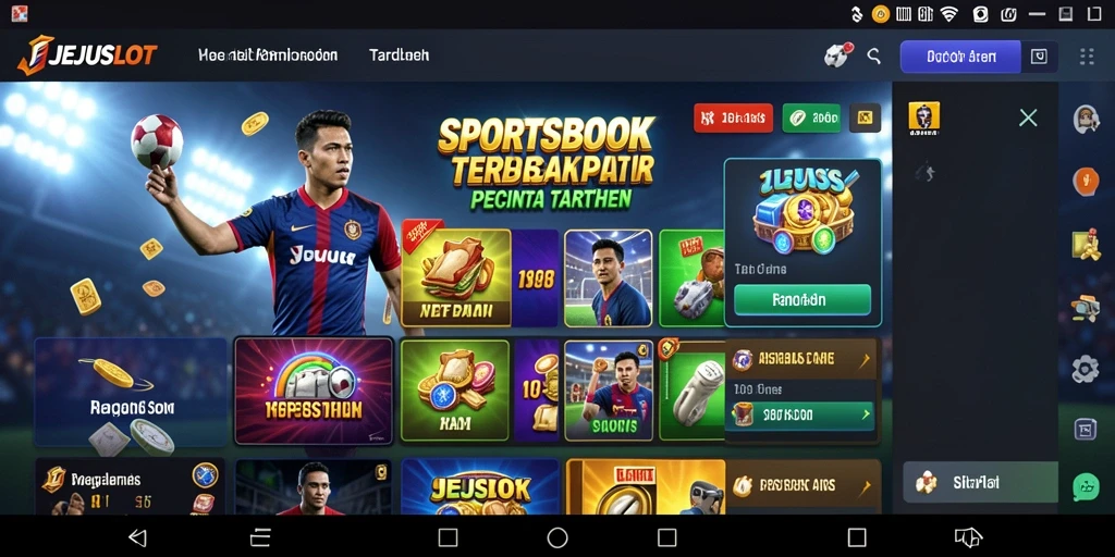 Screenshot gameplay JEJUSLOT menampilkan taruhan olahraga yang menarik dan interaktif.