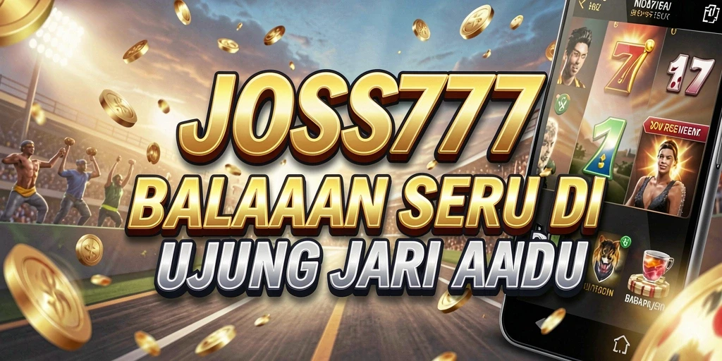 Gameplay Racing JOSS777 dengan aksi balapan seru dan kendaraan kustomisasi.