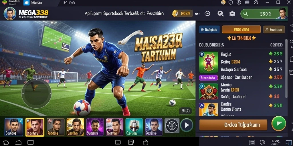Tampilan antarmuka MEGA338 yang menarik dan fungsional.