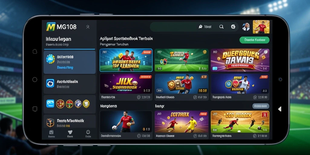 Tampilan gameplay Sportsbook yang menarik dan interaktif.