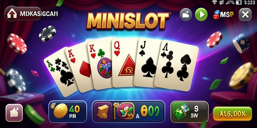 Tampilan gameplay seru dalam MINISLOT dengan elemen Domino.