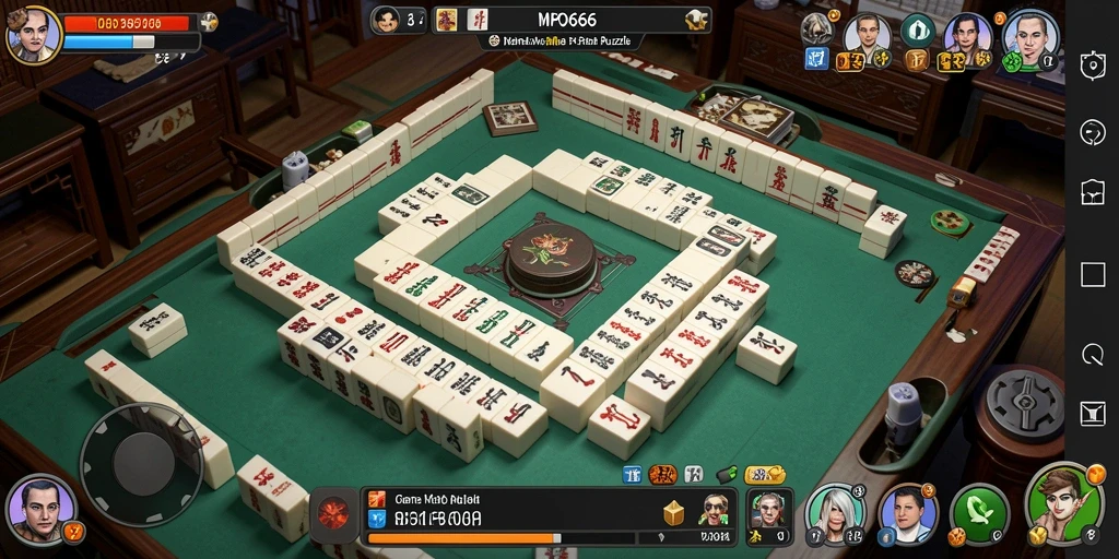 Screenshot MPO666 menampilkan gameplay menantang Mahjong yang menarik.