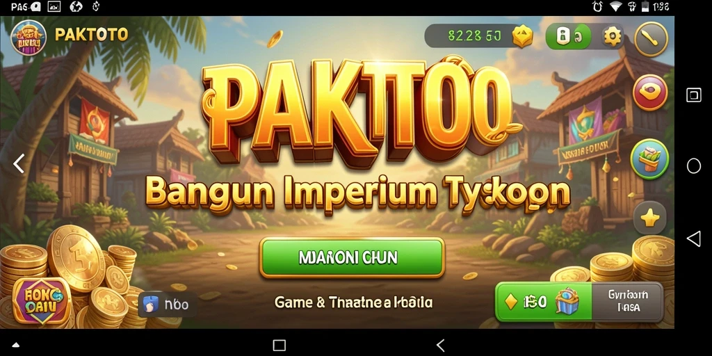 Screenshot gameplay PAKTOTO yang menampilkan aksi membangun bisnis.