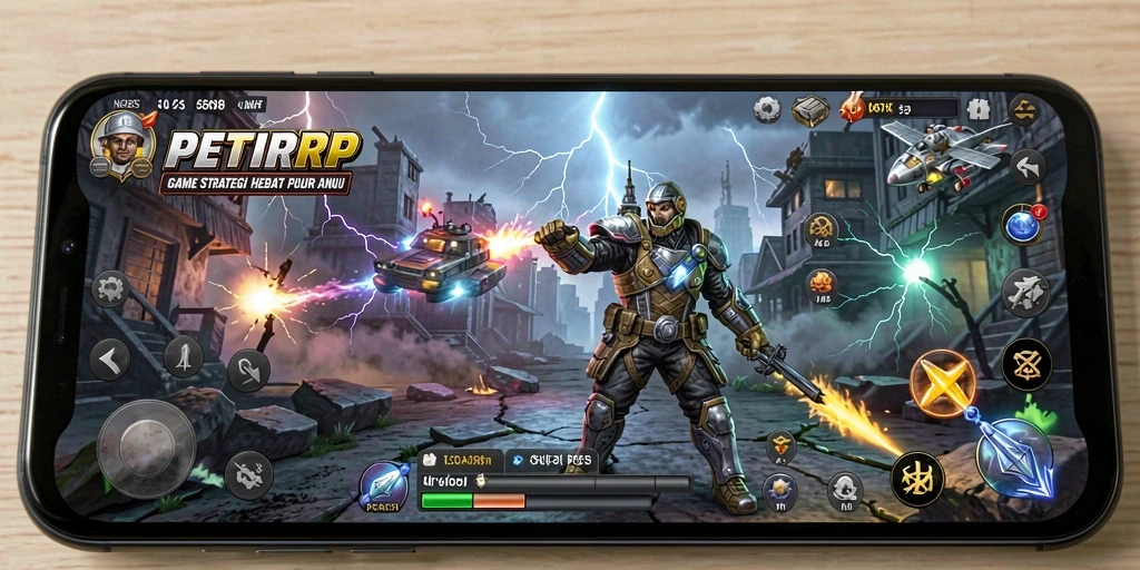 Screenshot gameplay menampilkan aksi seru di PETIRRP.