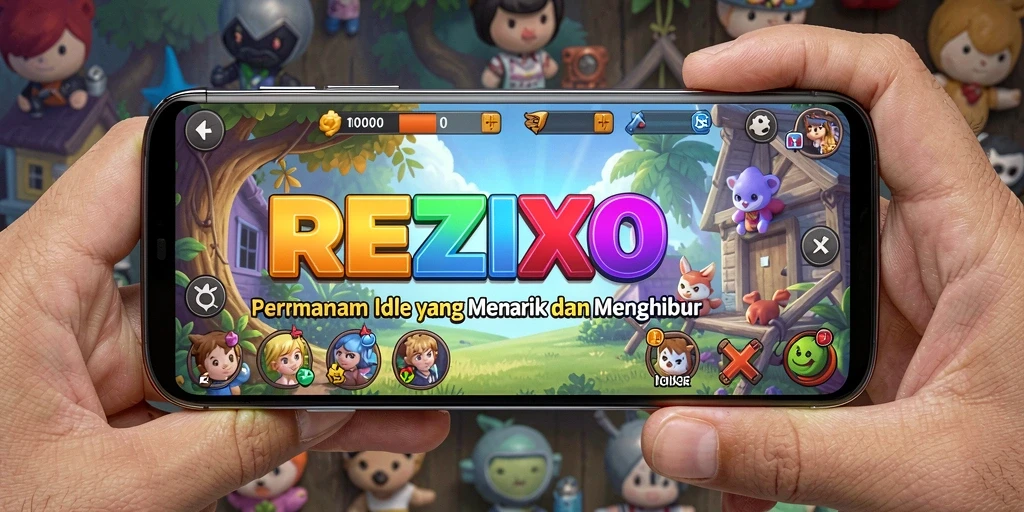 Tampilan gameplay menarik dari REZIXO yang menyenangkan.