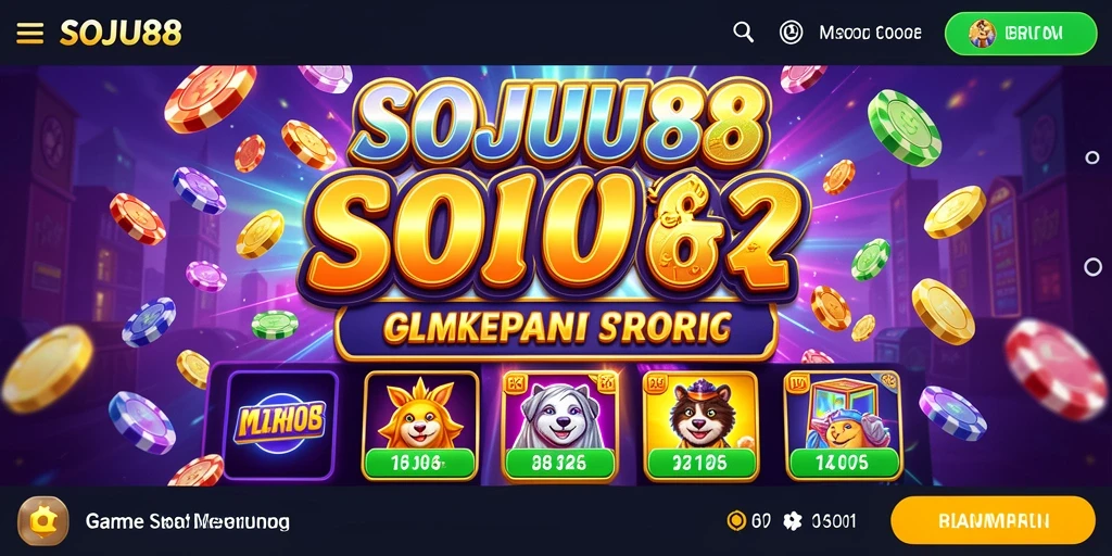 Tampilan gameplay seru dari SOJU88 dengan berbagai tema Slot.