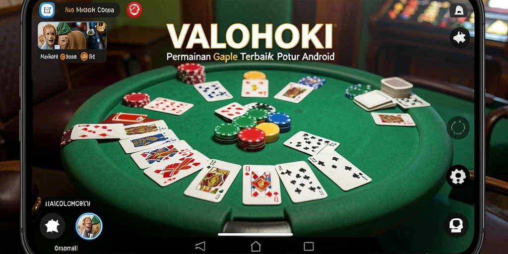 Tampilan seru gameplay Gaple di VALOHOKI yang menantang.