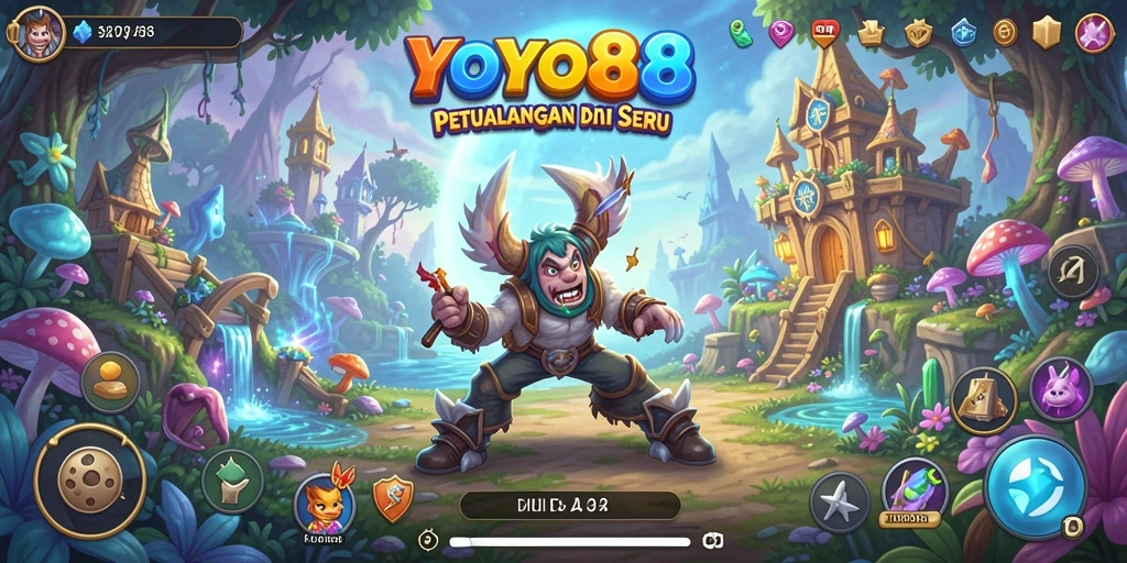 Tampilan screenshot utama YOYO88 menampilkan aksi seru dalam gameplay petualangan.